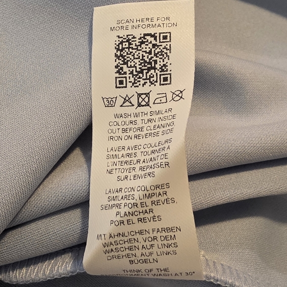 ASOS Light Blue Midi Dress with Belt - Picture 6 of 9